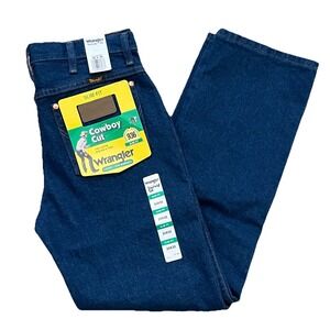 NWT Wrangler Men's Cowboy Cut Jeans 30x30 Blue Denim 936 Slim Fit Western Rodeo